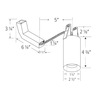 Elco Lighting E23DMFB-1127 2″ Koto Sylo™ Direct Mount, Color Temperature 2700K, Lumens 1150 lm, Beam Angle 38°, All Black