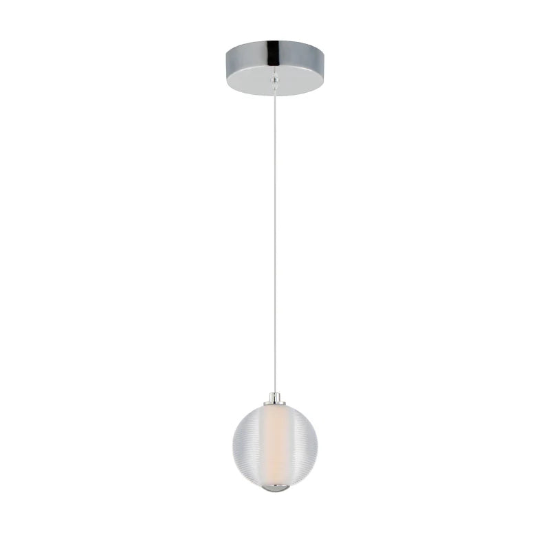 ET2 Contemporary Lighting E24641-144PC 6" Rhythm LED Single Pendant Ceiling Light - Finish: Polished Chrome