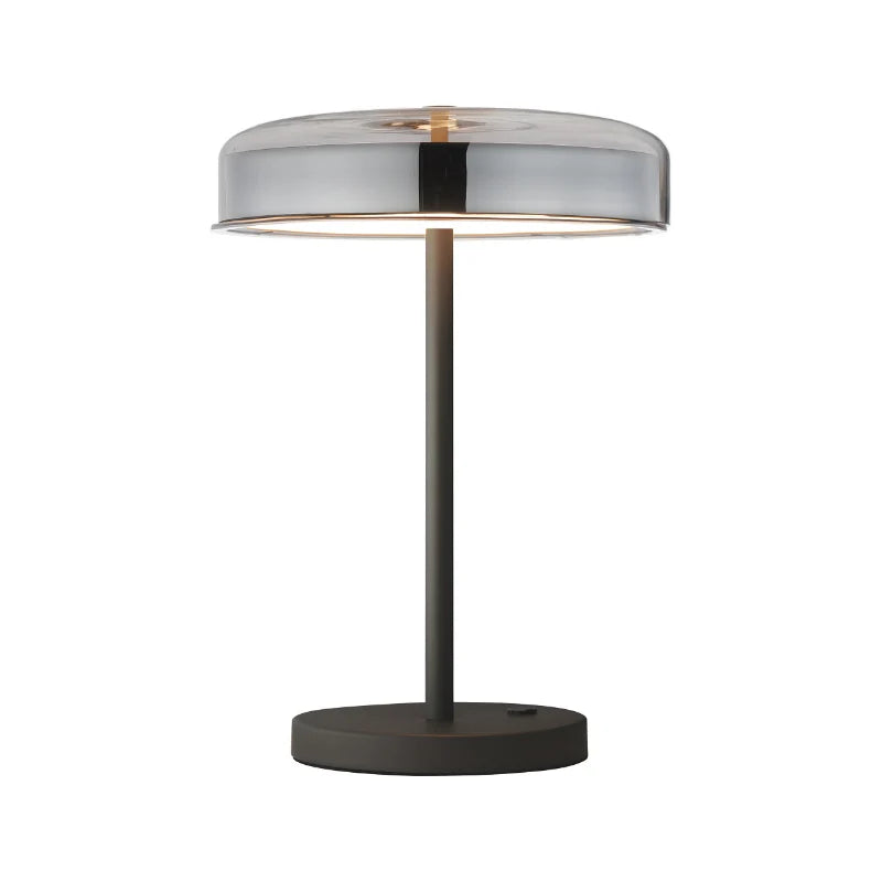 ET2 Contemporary Lighting E24669-138GM 18" Voto LED Table Lamp Portable Light in Clear - Finish: Gunmetal