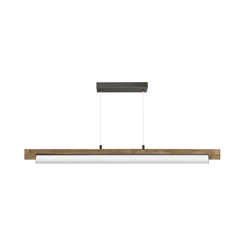 ET2 Contemporary Lighting E24932-DWCHL 45" Joist LED Linear Pendant Ceiling Light - Finish: Driftwood And Charcoal