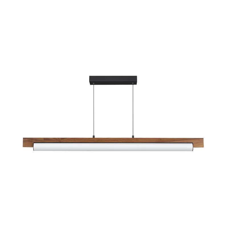 ET2 Contemporary Lighting E24932-WNBK 45" Joist LED Linear Pendant Ceiling Light - Finish: Walnut And Black