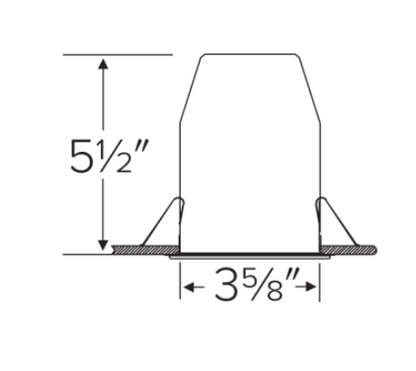 Elco Lighting E24V390RICA 24V DC 3" Remodel Dedicated LED IC Airtight Housing, Wattage 14W, Voltage 24C DC