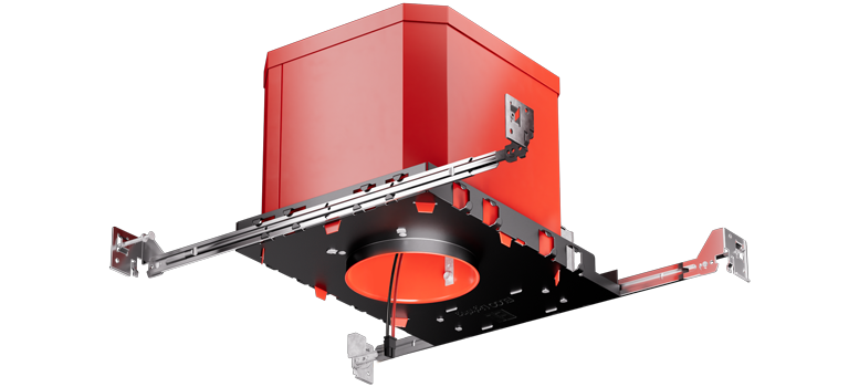 Elco Lighting E24V48FICA 4″ fire-rated New Construction Housing - Voltage: 24V