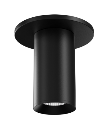 Elco Lighting E25FB-0830-24 2″ Low Voltage Koto Sylo™ Surface Mount, Color Temperature 3000K, Lumens 800 lm, Voltage 24V DC, Beam Angle 25°, 38°, 60°, All Black