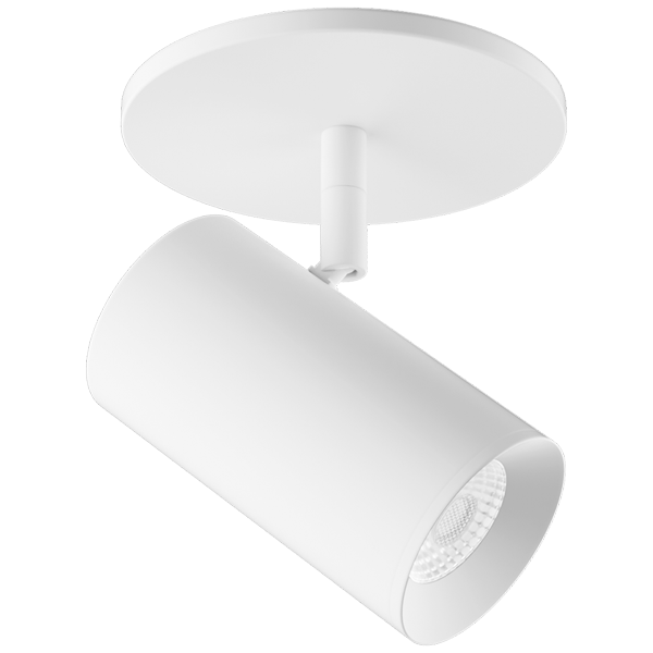 Elco Lighting E25MW-1327 2″ Koto Sylo™ Monopoint LED – 12.5W, 1350 Lumens, 2700K Warm White, Triac/ELV Dimmable, 38° Beam, CRI 95, 120V, cUL Damp Rated, All-White