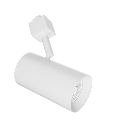 Elco Lighting E25TW-1330 2" Koto Sylo™ Track Head, Wattage 12.5W, Color Temperature 3000K, Lumens 1300 lm, Voltage 120V, Dimming Triac/ELV, Beam Angle 38° All White