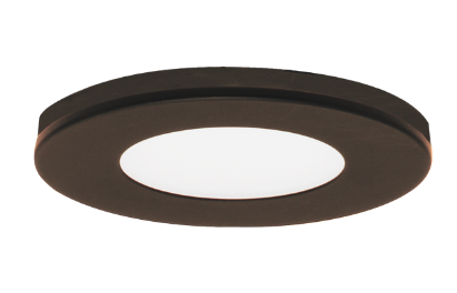 Elco Lighting E261-27BZ Sedum™ Mini Super Slim Round Undercabinet LED Puck Lights, Color Temperature 2700K, Lumens 170 lm, Wattage 2.2W, All Bronze