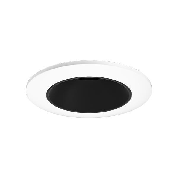 Elco Lighting E2L10NF35B 2" Round Reflector Teak™ LED Light Engine - Beam Angle 28° - 3500K Color Temp. - Black with White Trim