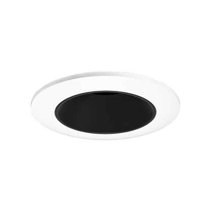 Elco Lighting E2L10NF35B 2" Round Reflector Teak™ LED Light Engine - Beam Angle 28° - 3500K Color Temp. - Black with White Trim