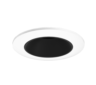 ELCO Lighting E2L10NF30B 2" Round Reflector Teak™ LED Light Engine , 10.5 To 12.5 Watts , 3000K , 850-1100lm , 28 Deg ,  Black with White Trim Finish