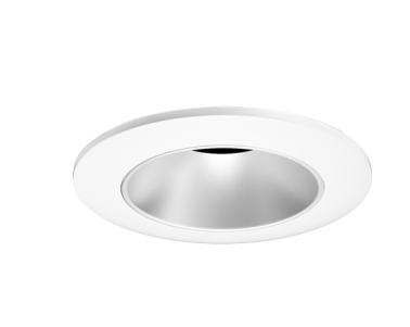 ELCO Lighting E2L10WF30H 2" Round Reflector Teak™ LED Light Engine , 10.5 To 12.5 Watts , 3000K , 850-1100lm , 60 Deg , Haze with White Trim Finish