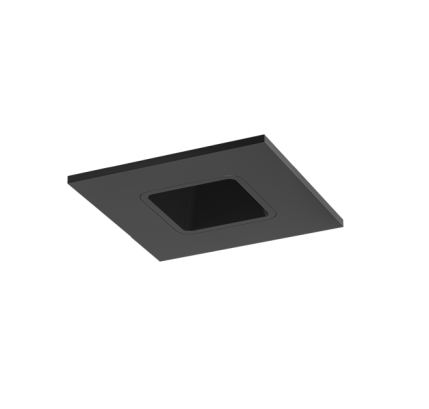 ELCO Lighting E2L13F27BB 10.5-12.5W, 2700K, 850-1100lm, 38 Deg 2" Square Reflector Teak™ LED Light Engine All Black Finish