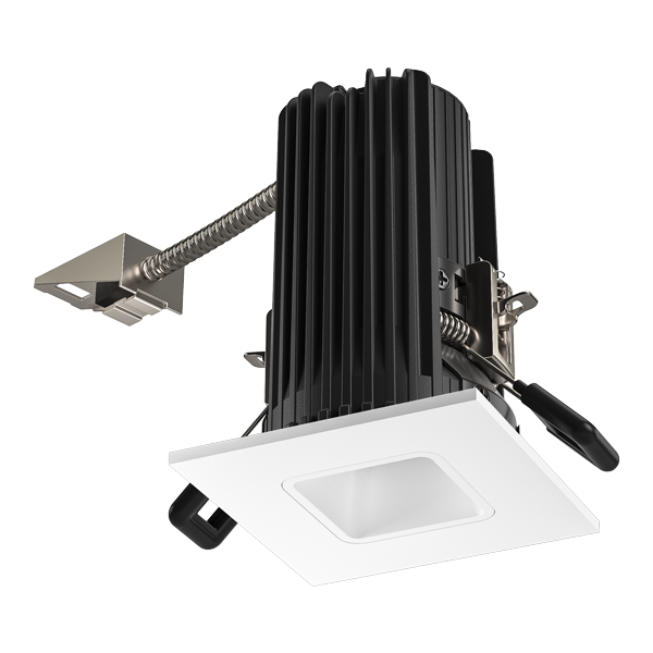 Elco Lighting E2L13WFSDBB 2" Square Reflector Teak™ LED Light Engine - Sunset Color Temp. - Beam Angle 60° - Black
