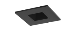 Elco Lighting E2L13NF27BB Fixed Downlight Light Engines, Square Reflector, Beam Angle  28°, CCT 2700k, All Black Finish