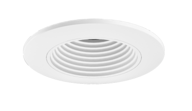 Elco Lighting E2L14FSDW 2" Round Baffle Teak™ LED Light Engine, Wattage 10.5-12.5, Color Temperature Sunset, Lumens 800-1000 lm, Beam Angle 38° All White