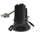 Elco Lighting E2L14NF27BB 2" Round Baffle Teak™ LED Light Engine - 2700K Color Temp. - Beam Angle 28° - Black