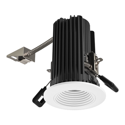 Elco Lighting E2L14NF27BB 2" Round Baffle Teak™ LED Light Engine - 2700K Color Temp. - Beam Angle 28° - Black