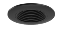 Elco Lighting E2L14NFSDBB Fixed LED Downlight, Square Reflector, Spot Beam, Selectable CCT, All Black Finish