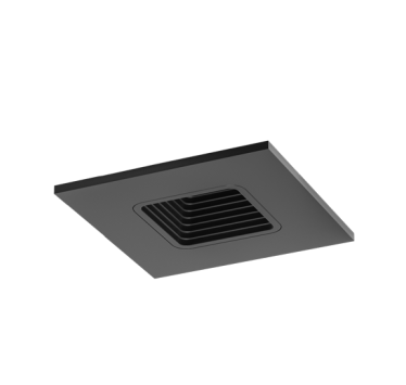 ELCO Lighting E2L15F40BB 10.5-12.5W, 4000K, 850-1100lm, 38 Deg, 2" Square Baffle Teak™ LED Light Engine All Black Finish