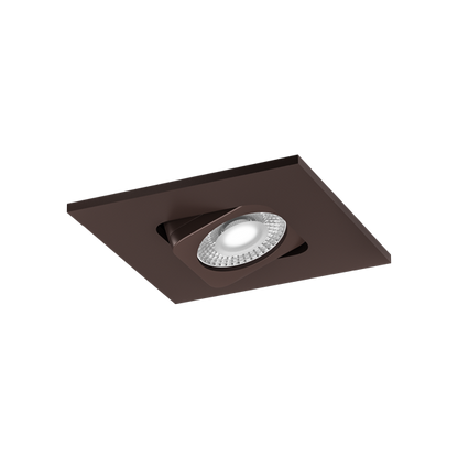 Elco Lighting E2L19NF30BZ 2" Square Adjustable Teak™ LED Light Engine - 3000K Color Temp. - Beam Angle 28º Degree - Bronze