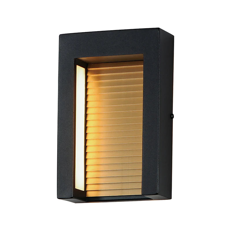 ET2 Contemporary Lighting E30102-BKGLD 10" Alcove 2 LED Outdoor Wall Mount Light - Finish: Black And Gold