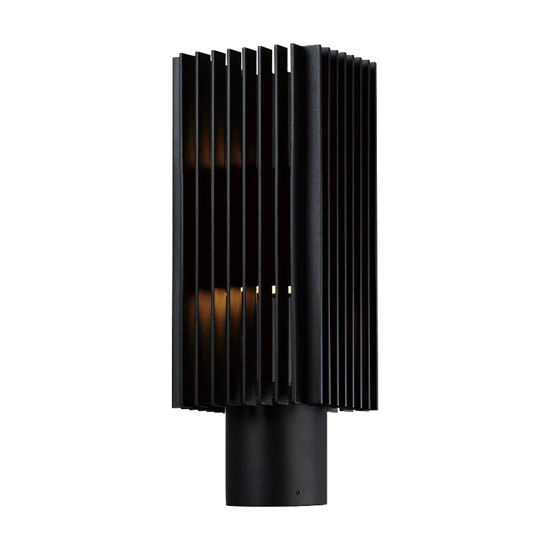 ET2 Contemporary Lighting E30110-BK 15" Rampart LED Outdoor Post Mount Light with Integrated LED - Finish: Black