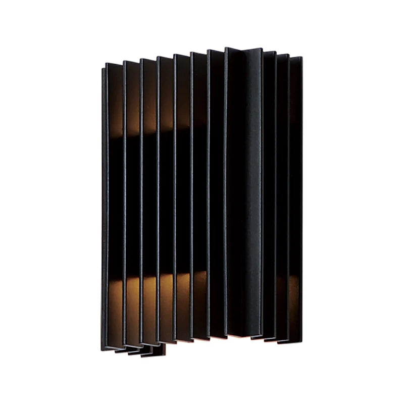 ET2 Contemporary Lighting E30112-BK 6" Rampart Small LED Outdoor Wall Sconce Light - Finish: Black