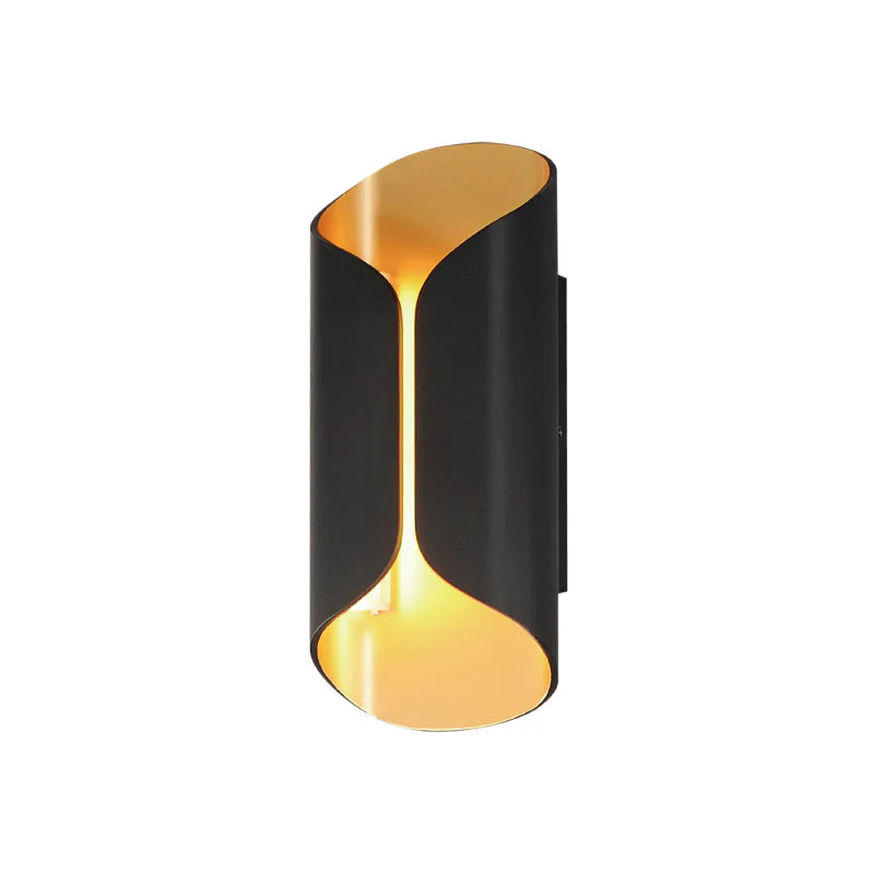 ET2 Contemporary Lighting E30152-BKGLD 14" Folio LED Outdoor Wall Mount Light - Finish: Black And Gold
