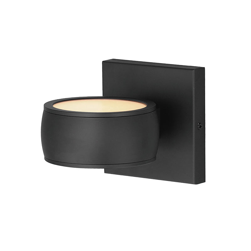 ET2 Contemporary Lighting E30170-BK Modular 5" 2-Light LED Outdoor Wall Sconce Light  - Color Temperature: 3000K - Finish: Black