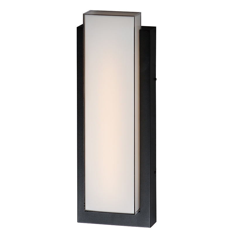 ET2 Contemporary Lighting E30186-01BK Tower 22" 1-Light Large LED Outdoor Wall Sconce Light  - Color Temperature: 3000K - Finish: Black