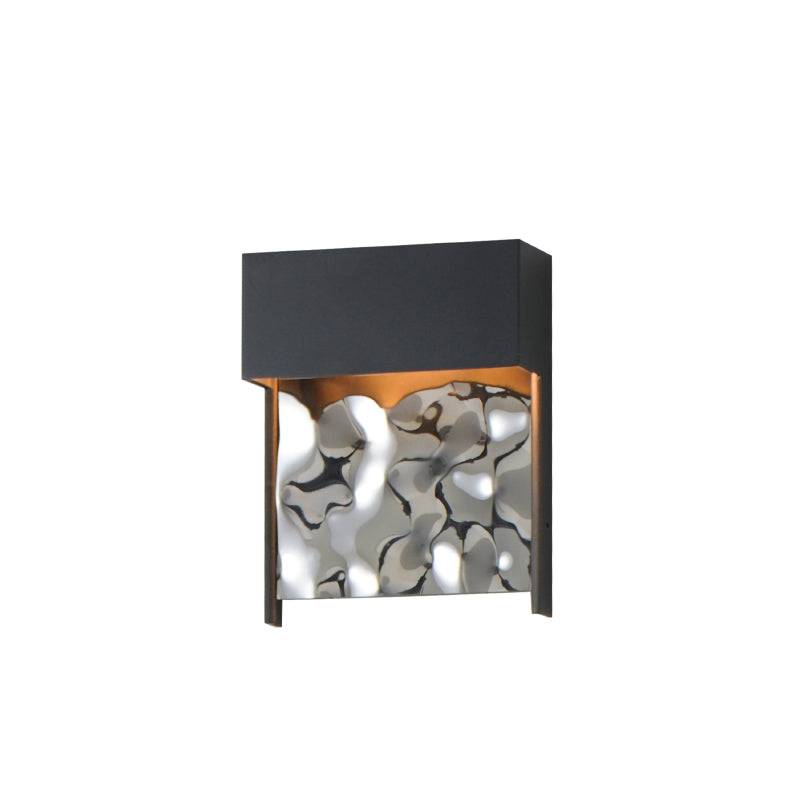 ET2 Contemporary Lighting E30260-125BK Coulee 6" 1-Light Small LED Outdoor Wall Sconce Light  - Color Temperature: 3000K - Finish: Black
