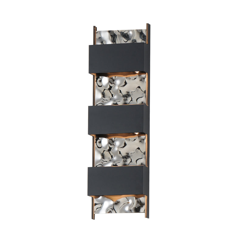 ET2 Contemporary Lighting E30264-125BK Coulee 21" 4-Light Large LED Outdoor Wall Sconce Light  - Color Temperature: 3000K - Finish: Black