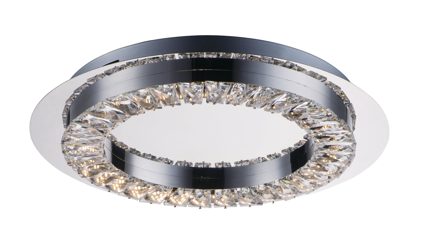 ET2 Contemporary Lighting E30561-20PC 17" Polished Chrome Flush Mount Ceiling Light