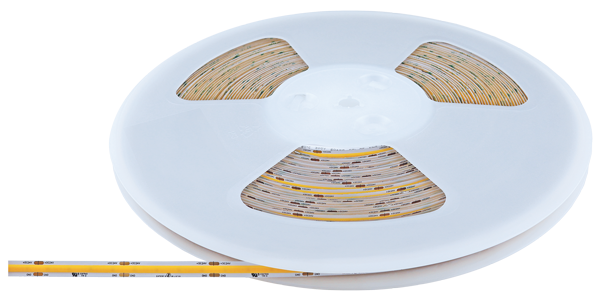 Elco Lighting E30CB2430100 3W/ft Indoor COB LED Tape Light – 245 Lumens, 3000K, 24V, CRI 93+