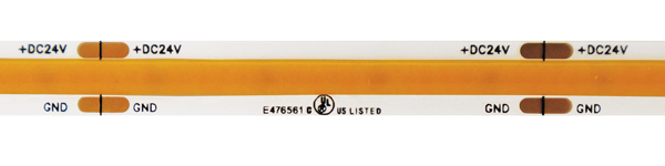 Elco Lighting E30CB2430100 3W/ft Indoor COB LED Tape Light – 245 Lumens, 3000K, 24V, CRI 93+