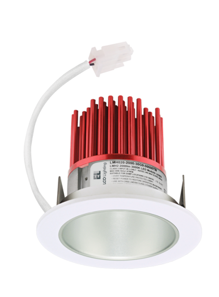 Elco Lighting E310C1030H2 3″ LED Light Engine with Reflector Trim, 1000 lm, 3000K, Haze with White Trim