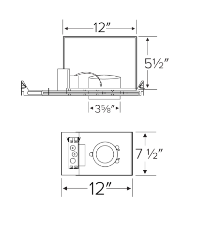 Elco Lighting E35KT12ICAD 3″ Tunable White Koto™ IC Airtight Housing, Lumens 1250 lm, Voltage 120/277V, Dimming 0-10V