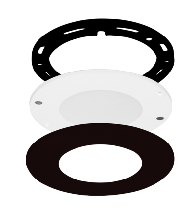 Elco Lighting E366B Sedum™ Mini Super Slim Round Undercabinet 6-Puck Light Kit with Driver Included, Color Temperature 3000K, Lumens 170 lm, All Black