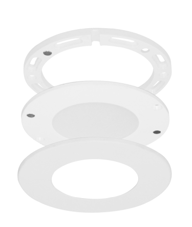 Elco Lighting E363W Sedum™ Mini Super Slim Round Undercabinet 3-Puck Light Kit with Driver Included, Color Temperature 3000K, Lumens 170 lm, All White