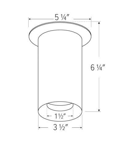 Elco Lighting E36FB-0330 3″ Koto Sylo™ Surface Mount, Color Temperature 3000K, Lumens 350 lm, Beam Angle 38°, All Black