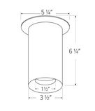 Elco Lighting E36FW-1127 3″ Koto Sylo™ Surface Mount, Color Temperature 2700K, Lumens 1150 lm, 38° Beam Angle, All White