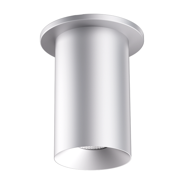 Elco Lighting E36FS-1827 Koto Sylo Surface Mount 1800 Lumens - CCT: 2700K - 18.9W - Beam Angle: 38º - Finish: All Silver