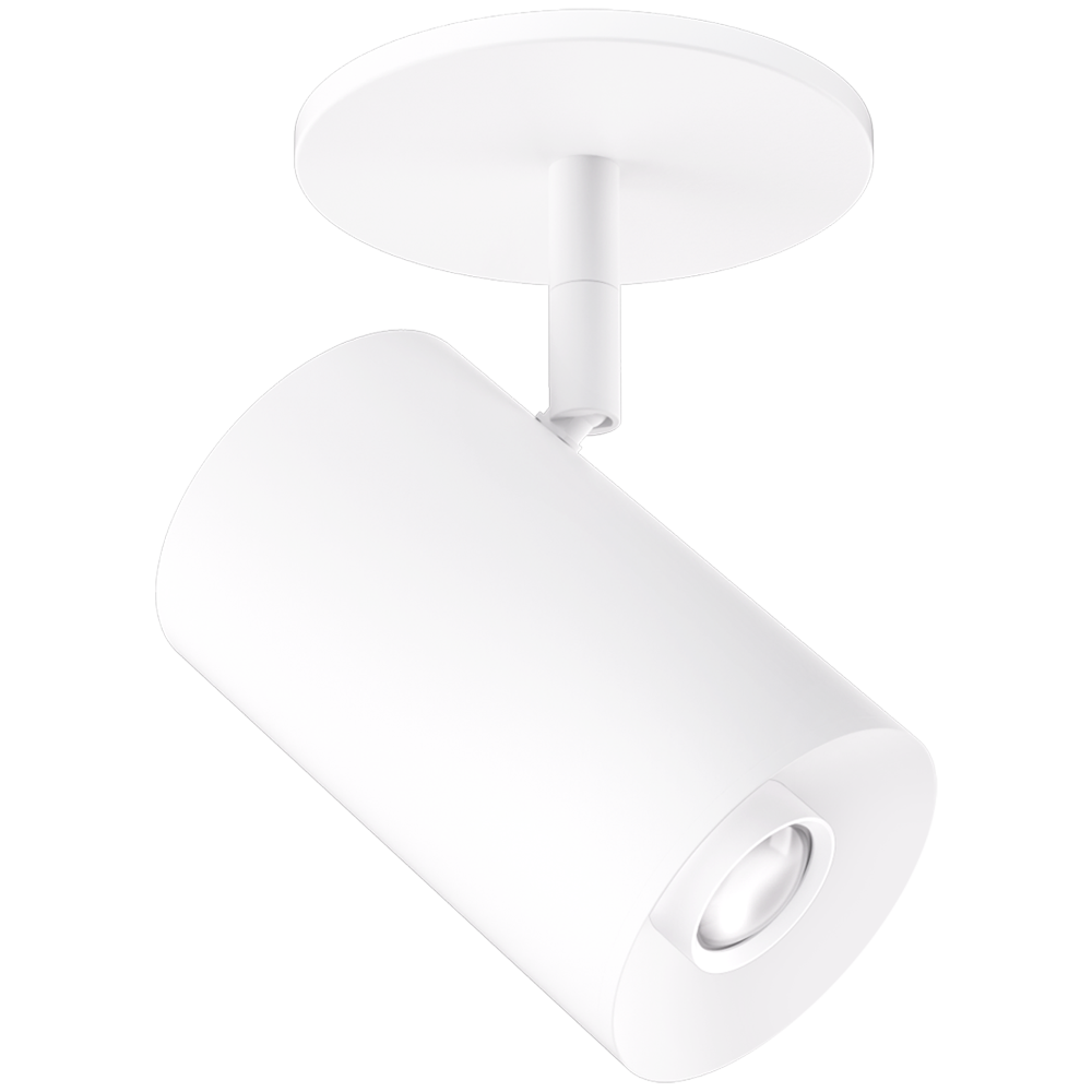 Elco Lighting E25MW-0927-N-24 2″ Koto Sylo™ Monopoint Ceiling Light - 950 Lumens - CCT: 2700K - Beam Angle:  25º - Finish: All White