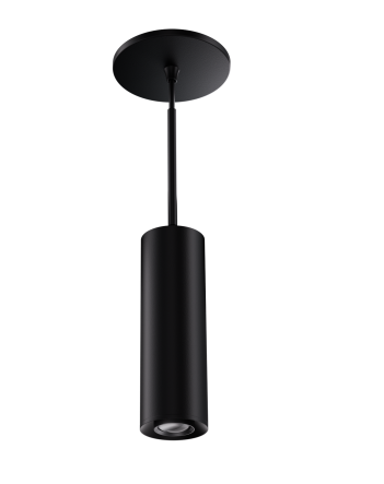 Elco Lighting E36PB-0740-FC 3″ Sylo™ Pendant with Koto™ Focus Module, Color Temperature 4000K, Lumens 860 lm, Adjustable Beam Angle 18° - 50°, All Black