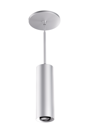 Elco Lighting E36PS-0735-FC 3″ Sylo™ Pendant with Koto™ Focus Module, Color Temperature 3500K, Lumens 830 lm, Adjustable Beam Angle 18° - 50°, All Silver