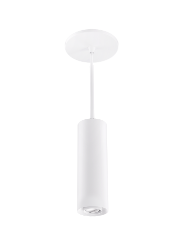 Elco Lighting E36PW-07SD-FC 3″ Sylo™ Pendant with Koto™ Focus Module, Color Temperature SunsetK, Lumens 720 lm, Adjustable Beam Angle 18° - 50°, All White