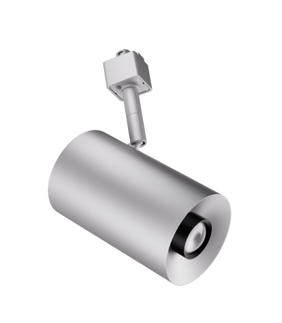 Elco Lighting E36TS-0727-FC 3″ Sylo™ Track Head with Koto™ Focus Module, Color Temperature 2700K, Lumens 750 lm, Adjustable Beam Angle 18° - 50°, All Silver