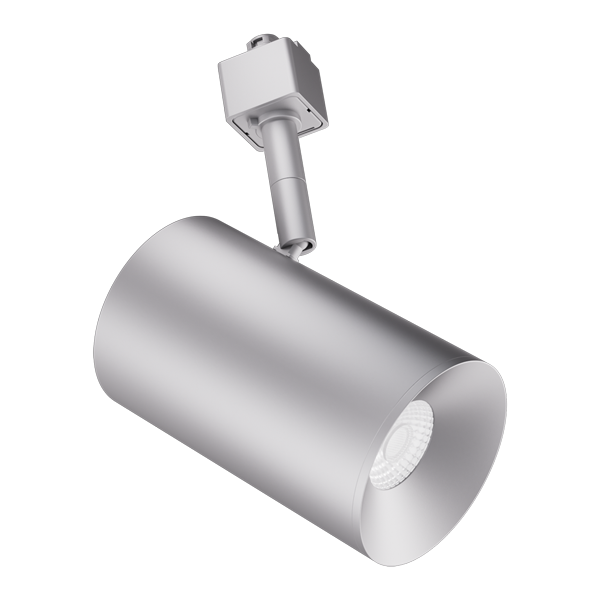 Elco Lighting E36TS-1830-S 3″ Koto Sylo™ LED Track Head, 18.9W, 1800 Lumens, 3000K, 95+ CRI, 18° Beam Angle, Triac/ELV Dimmable, All Silver Finish
