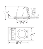 Elco Lighting E3LK66ICAD-EM1 3" IC Airtight New Construction Housing for Architectural Koto™ LED Engine with 90 min. Emergency Battery Back-Up, Voltage 120/277V, Dimming 0-10V/Triac/ELV