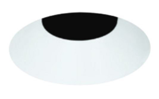 Visual Comfort Architectural E3RFB-LB Element 3" Round Trim, Flanged up to 1" Ceiling Thickness, Lensed, Black Finish